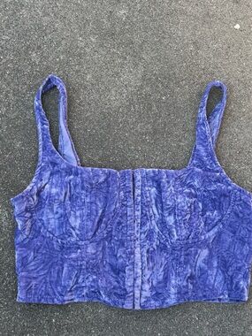 wild fable Purple (lavender)Velvet Crop Top